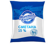 Сметана пленка 15% 400гр (Минская марка)